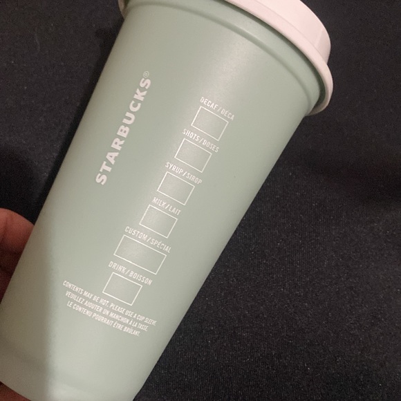 Starbucks Green Earth Day Recycled Tumbler Reusable Cup 2 Go Cup 2021 - Picture 2 of 3